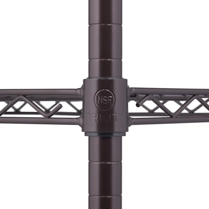 TRINITY 4-Tier NSF Dark Bronze All Purpose Shelving Rack