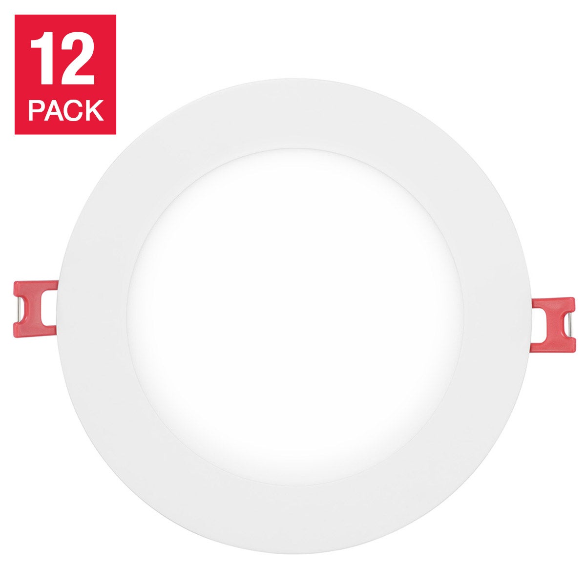 Globe Electric 3 CCT Integrated Slim Recessed Light Kit, 12-pack