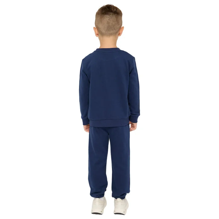 Pekkle Boys' and Girls' Cozy Fuzzy Fleece 2-piece Sweatshirt and Pants Set