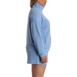 Lazypants Women's Full Zip Mock Neck Sweatshirt