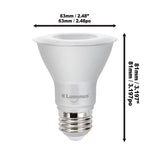 Luminus LED Elite 6.5W PAR20 500 lumens Dimmable, 8-pack