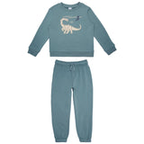 Pekkle Boys' and Girls' Cozy Fuzzy Fleece 2-piece Sweatshirt and Pants Set