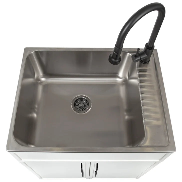 Transform 28 in. All-in-one Utility Sink with Cabinet and Faucet