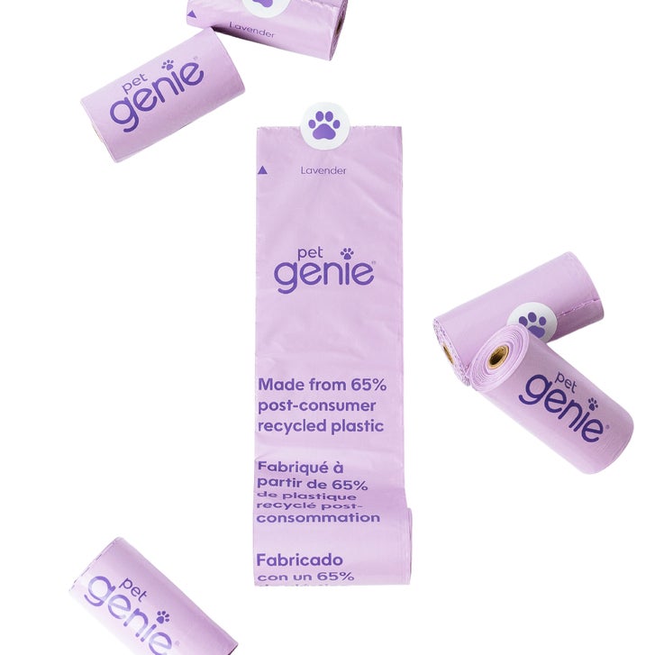 Pet Genie Dog Waste Pail Bundle with 120 Bags and Dispenser