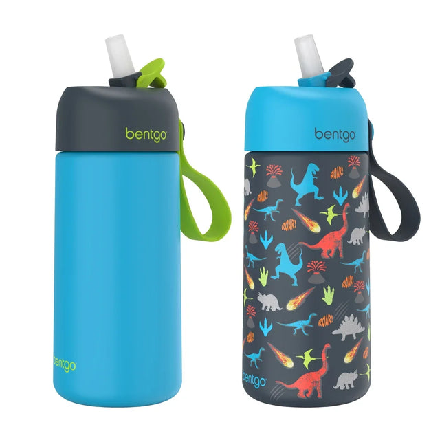 Bentgo Kids 414 mL (14 oz.) Stainless Steel Water Bottle, 2-pack U6