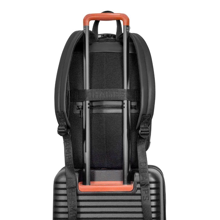 Champs Onyx Collection Classic Leather Backpack, 15 L