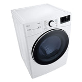 LG 7.4 cu. ft. White Electric Dryer with Built-In AI with ThinQ Technology and Wi-Fi Enabled