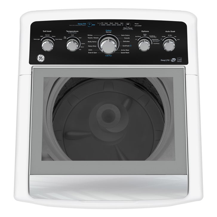 GE 27 in. 4.9 cu ft. Top Load Washer with SaniFresh Option