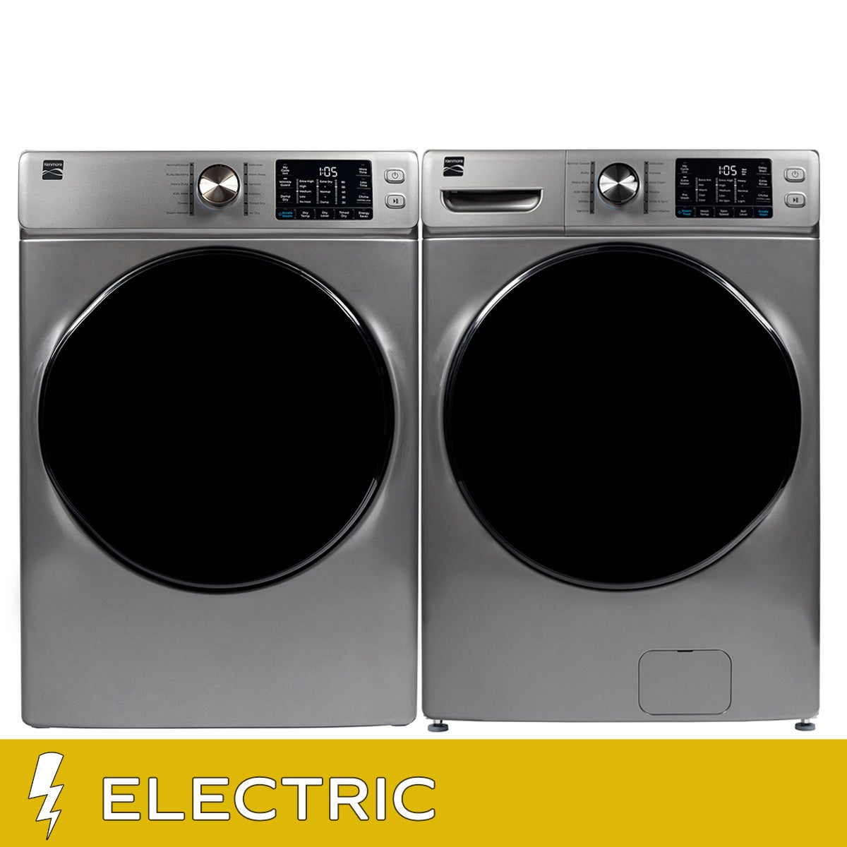 Kenmore Laundry Bundle 5.2 cu ft. Front Load Washer and 8.0 cu ft. Electric Dryer
