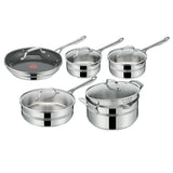Jamie Oliver by Tefal Stainless Steel Cookware Set, 10-pieces