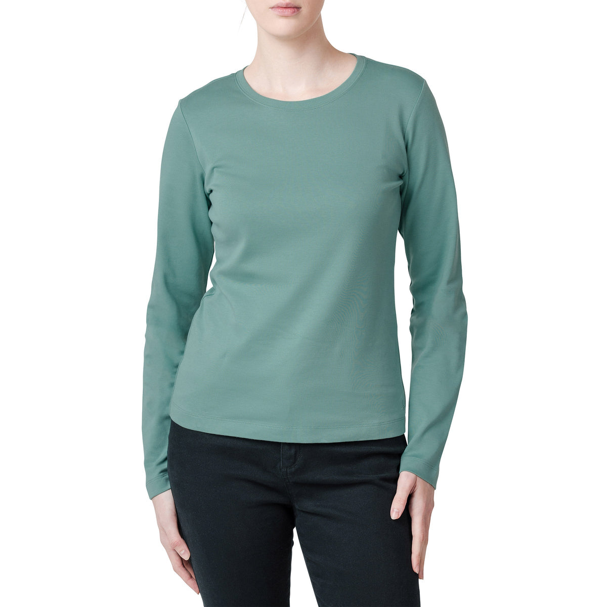 United Colors of Benetton Women’s Long Sleeve Supima Top