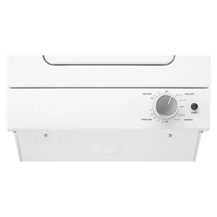 Whirlpool 24 in. White Electric Stacked Laundry Centre with 1.8 cu. ft. IEC Washer and 3.4 cu. ft. Dryer