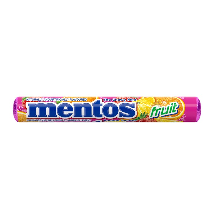 Mentos, Chewy Mints, Fruit, 20 × 37 g