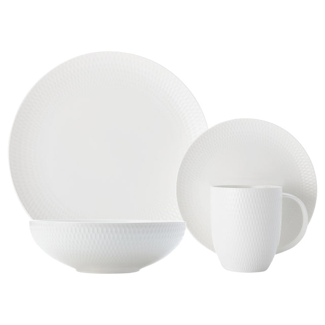 Maxwell & Williams Diamond Porcelain Dinnerware Set, 32-pieces K3