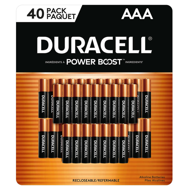 Duracell CopperTop AAA Batteries with Power Boost Ingredients, 40 count F7