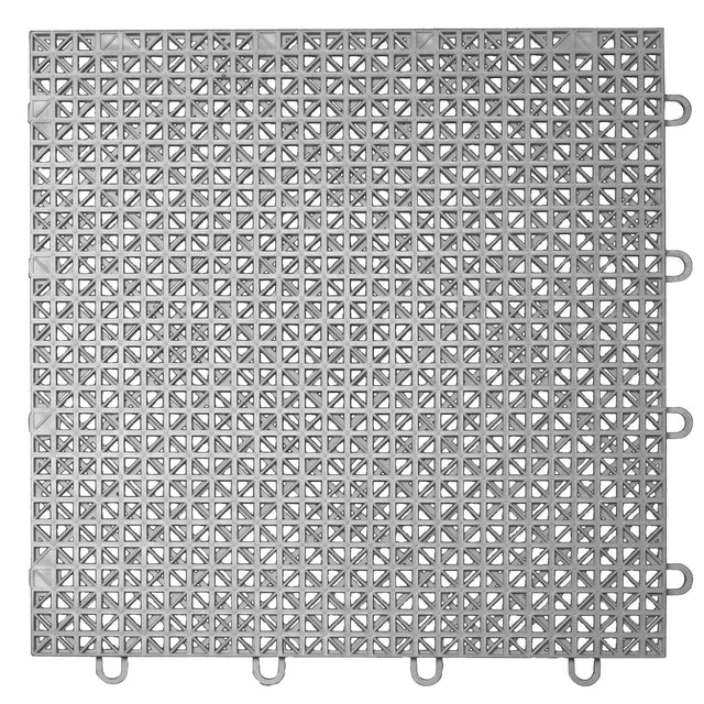 MotoFloor Self Draining Garage Floor Modular Tiles - Grey A7