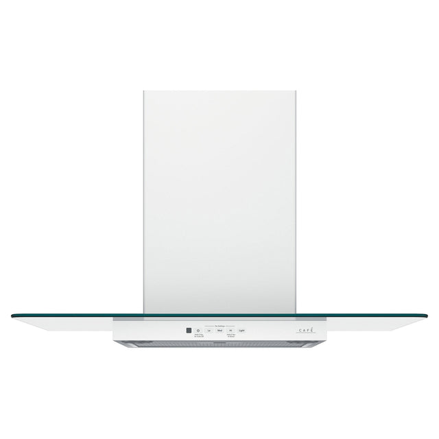 Café 30 in. Matte White Range Hood, 350 Max CFM G8