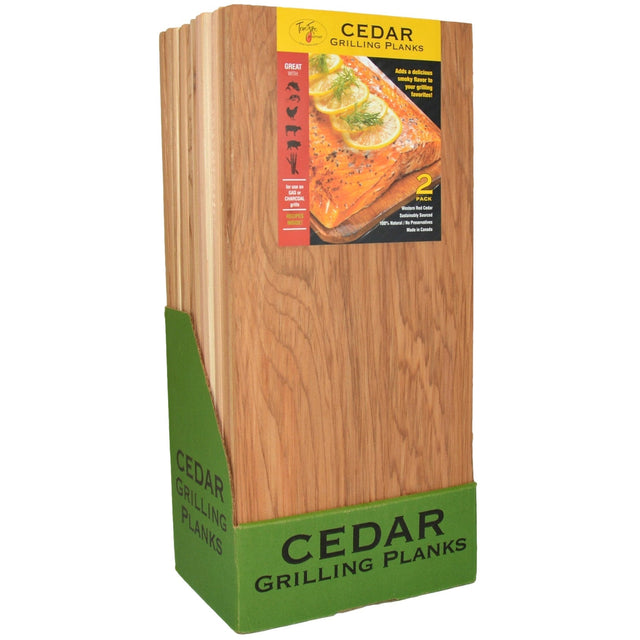 TrueFire Cedar Grilling Planks 7.25in x 16in. 24-pack W1