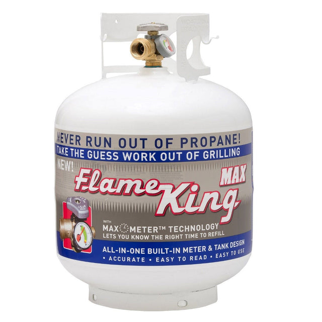 Flame King 20 lb Steel Propane Cylinder/Tank with Gauge (Empty) R4
