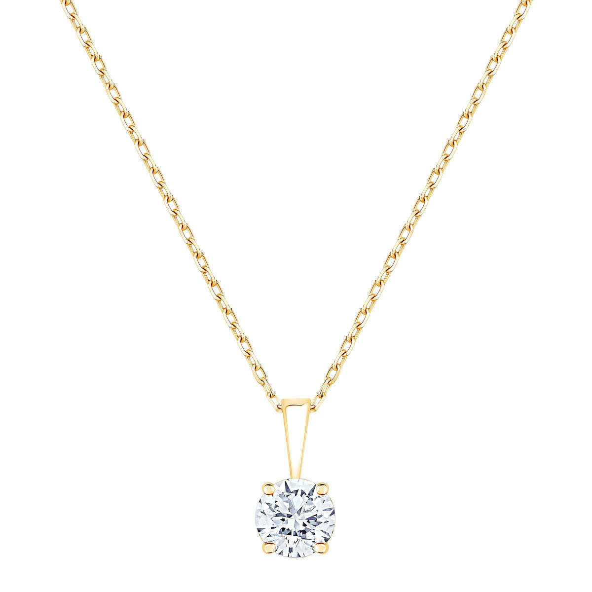 Round Brilliant Diamond Solitaire Pendant (0.70 ct)