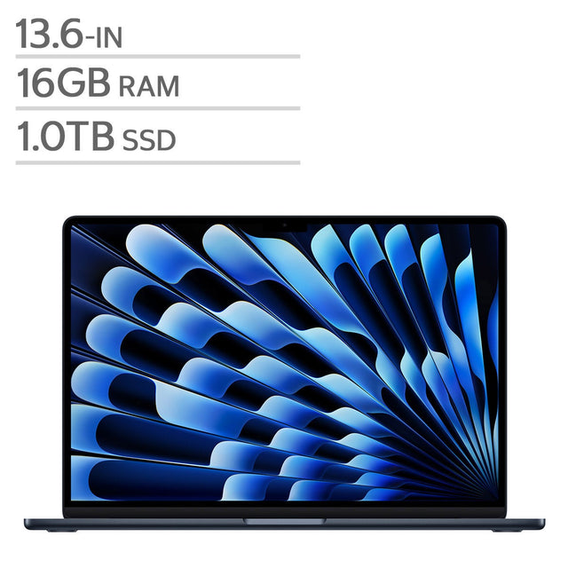 Apple MacBook Air 13.6 in., Apple M5 Chip - 16 GB RAM, 1 TB SSD, Midnight Q2