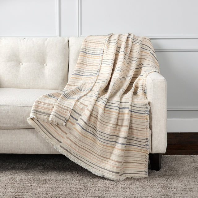 Life Comfort Reversible Cotton Throw. I2