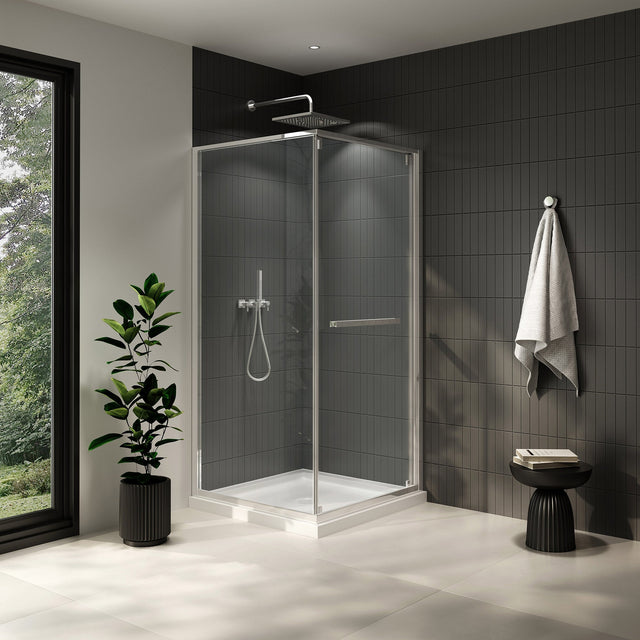 OVE Decors Lunel 36 in. × 36 in. Corner Shower Enclosure with Base N4
