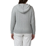 United Colors of Benetton Women’s Full Zip Cable Hoodie
