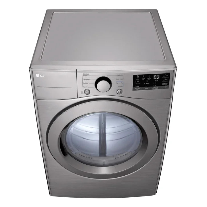 LG 7.4 cu ft. Graphite Steel Electric Ultra Large Capacity Dryer with SmartDiagnosis