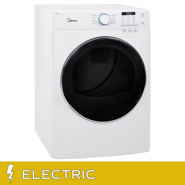Midea 8.0 cu ft. White Electric Dryer with Stacking Kit Q4