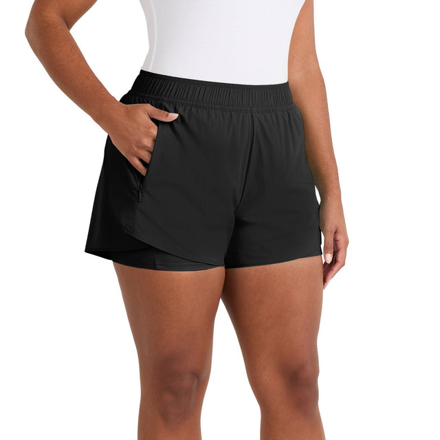 Spyder Women's Woven Active Short with Inner Bike Short X5