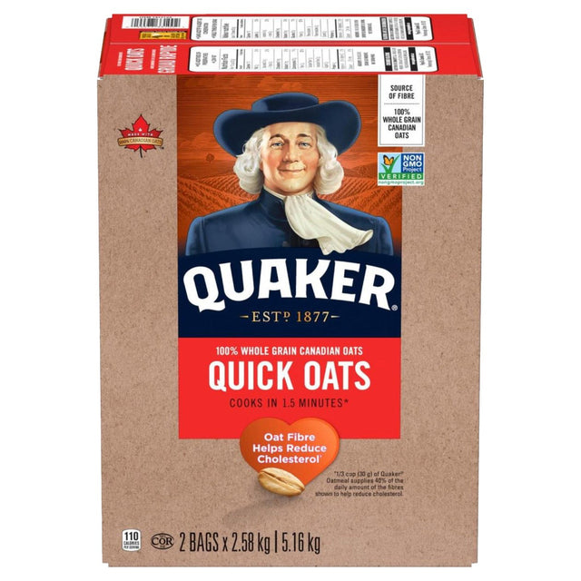 Quaker Quick Oats, 2 × 2.58 kg X3