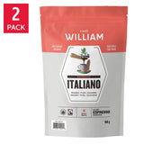 Café William Espresso Italiano Fair Trade and Organic Coffee, 2 x 908 g