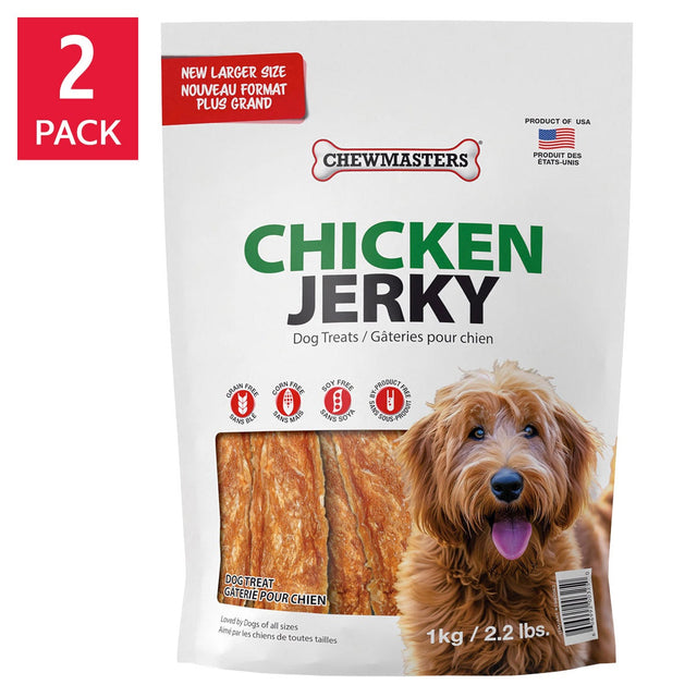 Chewmasters Chicken Jerky Treat, 2 x 1 kg G0