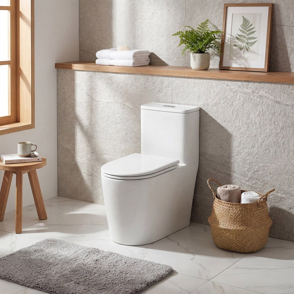 SERA Toledo 1-piece Dual Flush Toilet