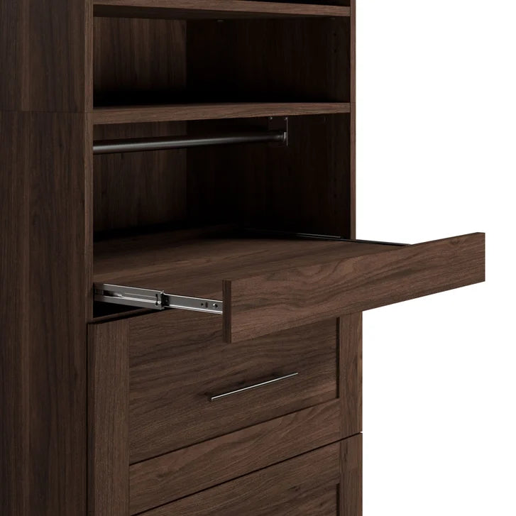 Bestar Boutique Queen Wall Bed 2-piece Set with Pull-out Shelf