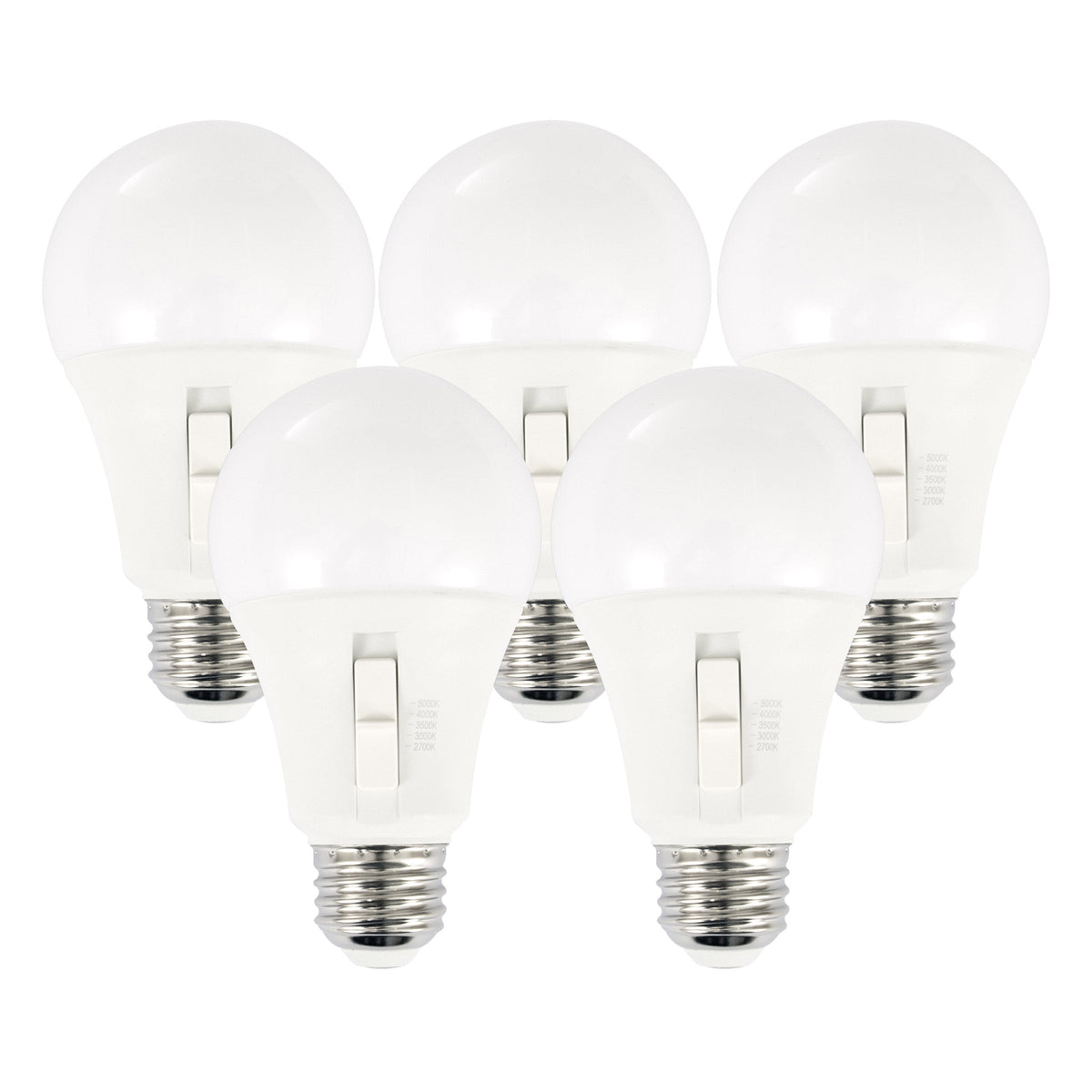 Luminus LED 13W Dimmable A19 Bulb E26 Base, 5-pack