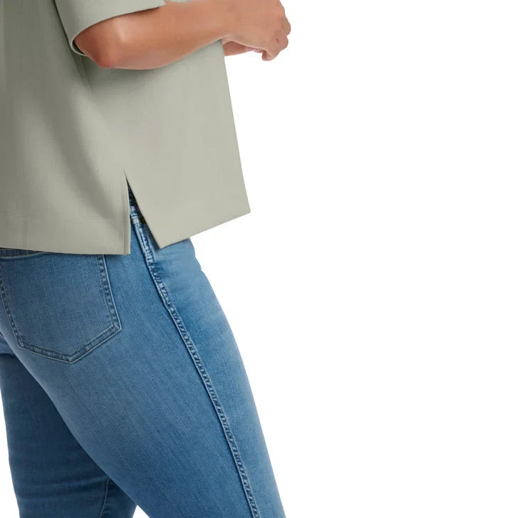 Splendid Women's Ribbed Short Sleeve Top