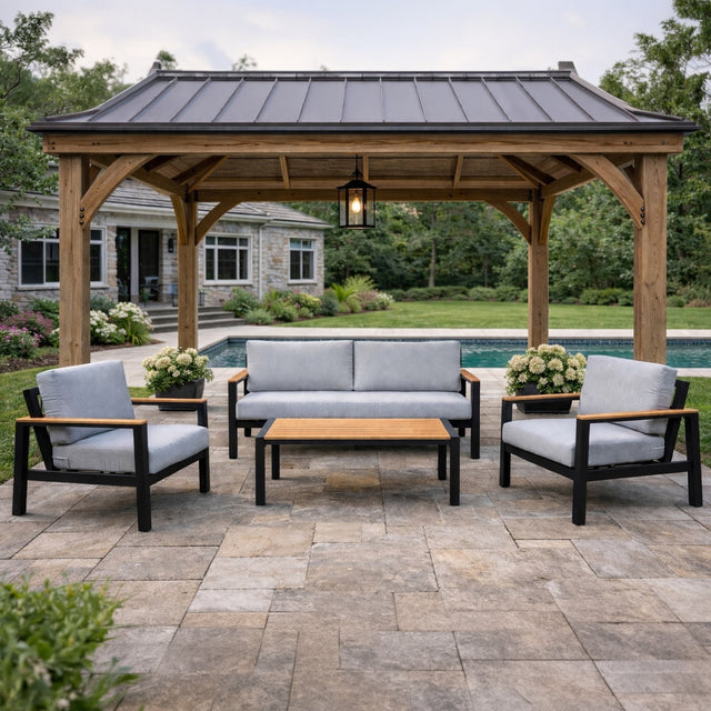 Portland 4-piece Patio Seating Set Q0