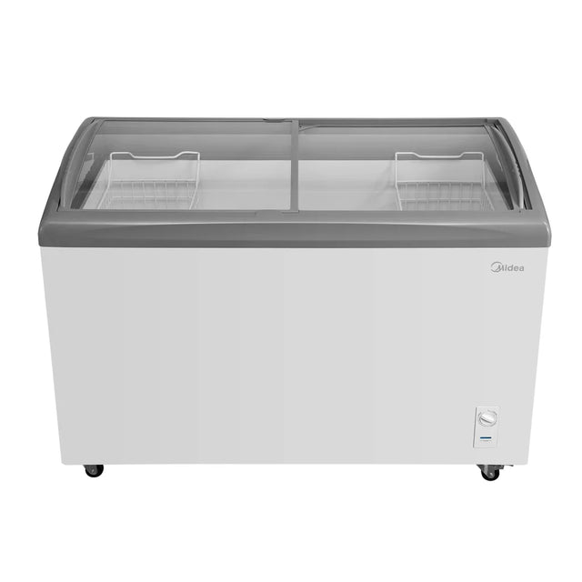Midea 9.0 cu ft. White Commercial Ice Cream Convertible Freezer or Refrigerator with Removable Storage Basket B0