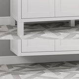 Studio Bathe Katie II Vanity in White Finish with Engineered Stone Countertop