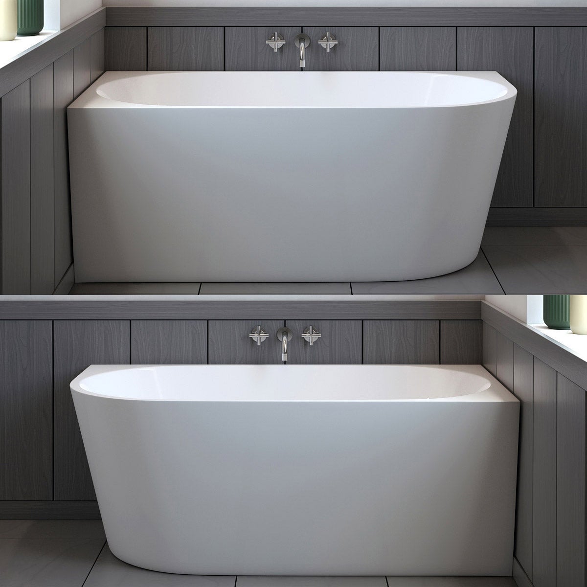 Appollo Andrew 59 in. Cornered Freestanding Tub