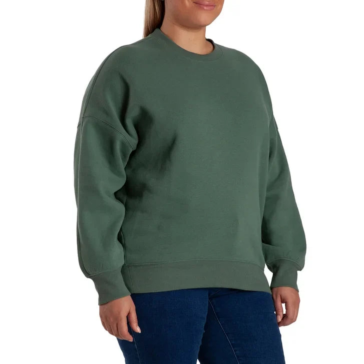Lazypants Women's Fleece High-low Crewneck Sweatshirt