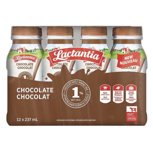 Lactantia Chocolate Milk 12 x 237 mL I8