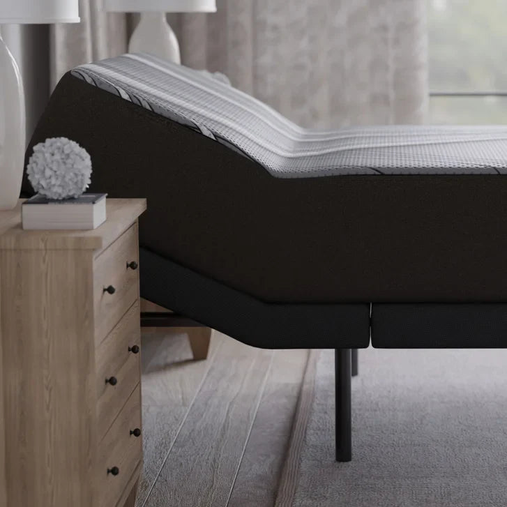 GhostBed Dual Harmony 35.6 cm (14 in.) Hybrid Mattress with Adjustable Bed Base