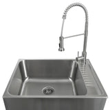 Transform 28 in. All-in-one RTA Laundry Cabinet with Stainless Steel Sink and Faucet