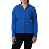 United Colors of Benetton Women’s Full Zip Cable Hoodie