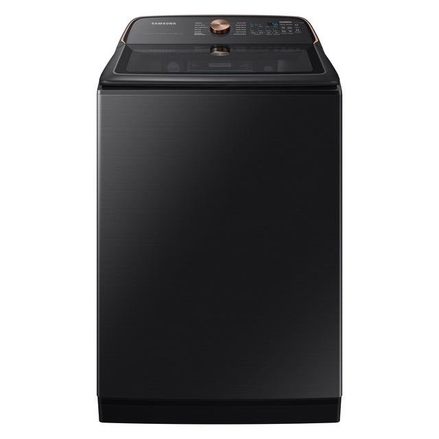 Samsung 6.2 cu ft. Black Stainless Steel Top Load Washer with Pet Care Solution X3