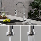 KRAUS Bolden 18-in Pull-down Faucet with Soap Dispenser