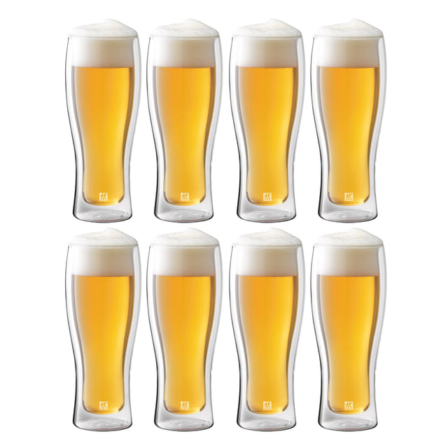 Zwilling Sorrento 414 ml (14 oz) Double Wall Beer Glasses, 8-piece I6